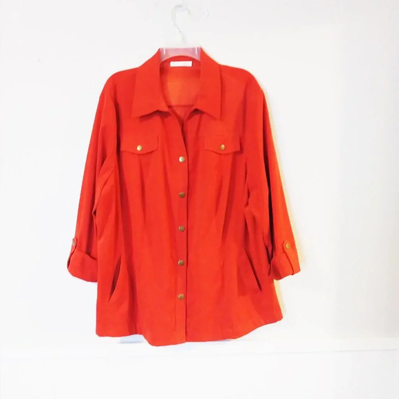 M Collection Jackets & Blazers - M Collection Womans Orange Jacket‎